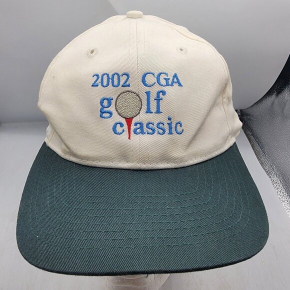 Vintage 2002 CGA Golf Classic Adults White Adjustable Hat Cap Athletic Summer - Picture 1 of 9
